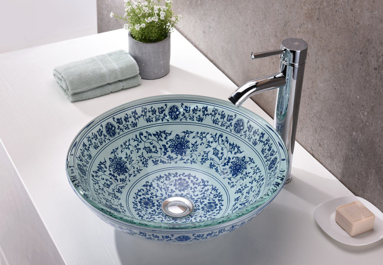 ANZZI Cadence Series LS-AZ176 Vessel Sink - Glass Bathroom Sink ANZZI 