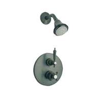 Thumbnail for Latoscana Ornellaia Option 2 thermostatic valve shower system in a Chrome finish bathtub and showerhead faucet systems Latoscana 