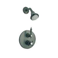 Thumbnail for Latoscana Ornellaia Option 2 Thermostatic Valve In a Brushed Nickel Finish bathtub and showerhead faucet systems Latoscana 