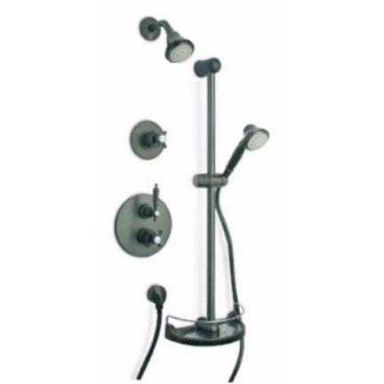 Latoscana Ornellaia Option 3 Thermostatic Valve In A Tuscan Bronze Finish bathtub and showerhead faucet systems Latoscana 