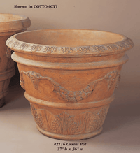 Thumbnail for Orsini Pot Cast Stone Outdoor Garden Planter Planter Tuscan 