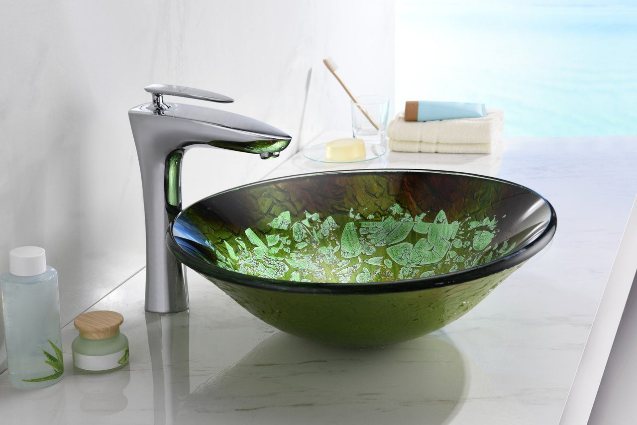 ANZZI Chrona Series LS-AZ213 Vessel Sink - Glass Bathroom Sink ANZZI 