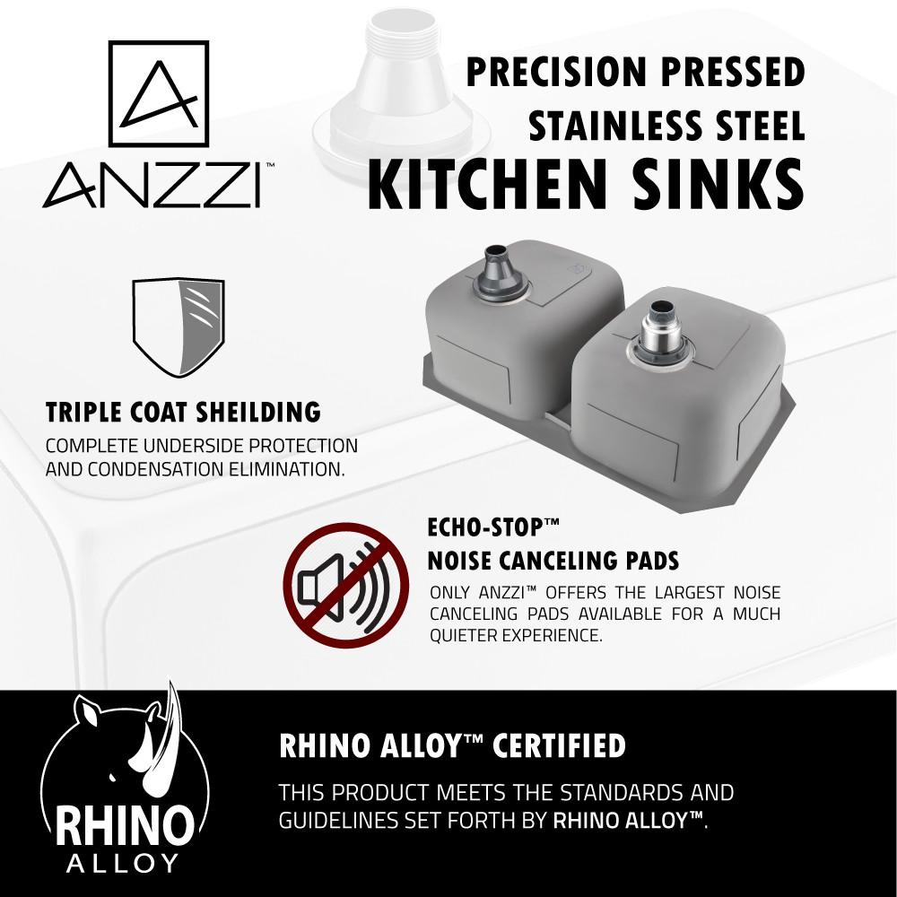 ANZZI MOORE Series KAZ3220-035B Kitchen Sink Kitchen Sink ANZZI 