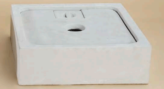 Square Pond W/ Lid For Disappearing Pond Water Features Fountain Tuscan 