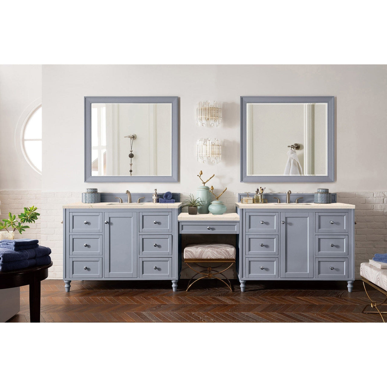 James Martin Copper Cove Encore 122" Double Vanity Set Vanity James Martin 