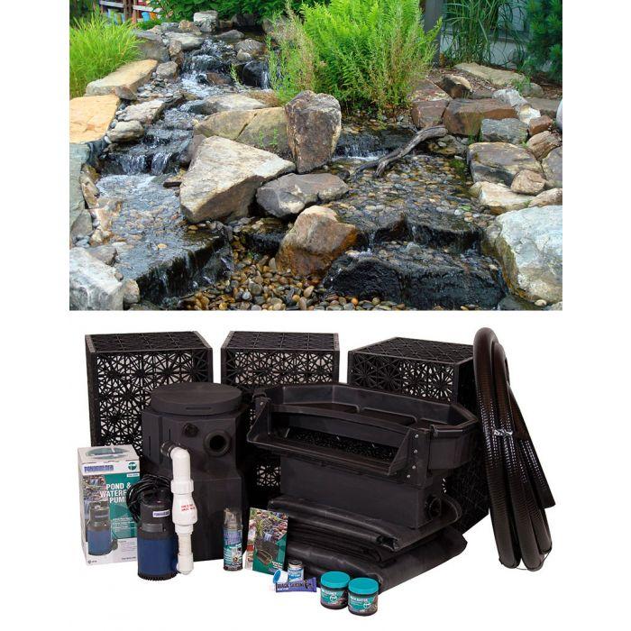 Elite Large 30″ Cascading Falls Kit Pond-less Waterfalls Blue Thumb 