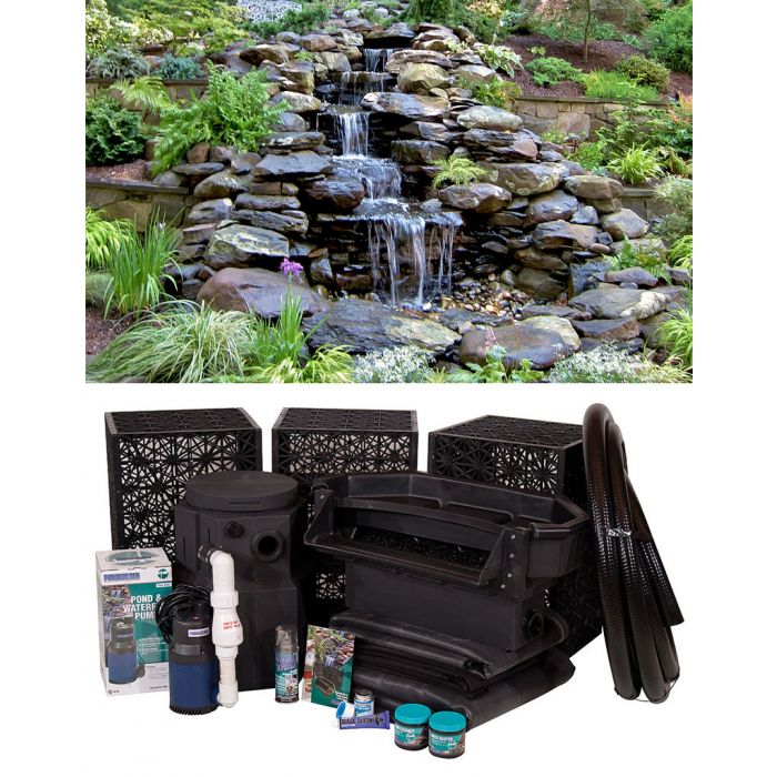 Elite X-Large 40″ Cascading Falls Kit Pond-less Waterfalls Blue Thumb 