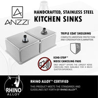 Thumbnail for ANZZI VANGUARD Series K32192A-035B Kitchen Sink Kitchen Sink ANZZI 