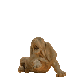 Playful Puppy Cast Stone Outdoor Asian Collection Statues Tuscan 