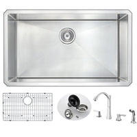 Thumbnail for ANZZI VANGUARD Series KAZ3219-032B Kitchen Sink Kitchen Sink ANZZI 