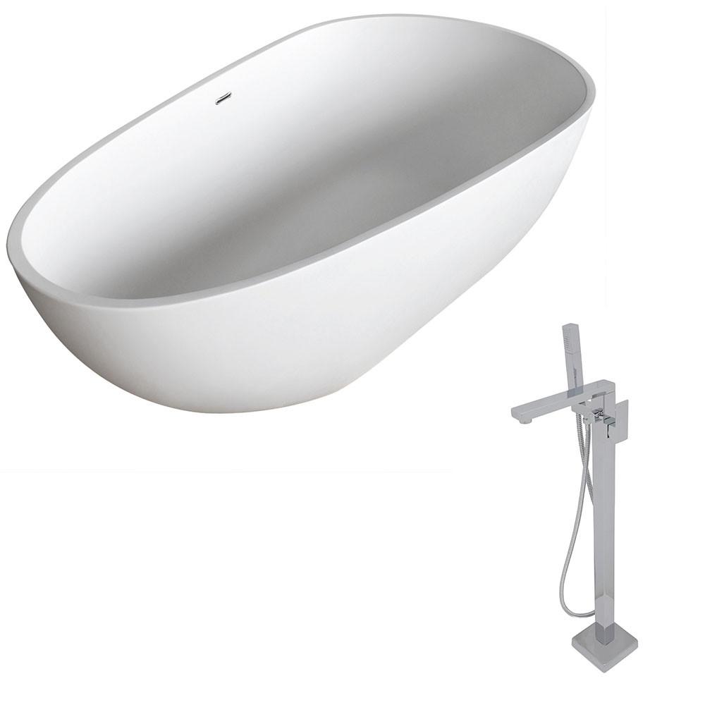 ANZZI Fiume FT502-0028 FreeStanding Bathtub FreeStanding Bathtub ANZZI 
