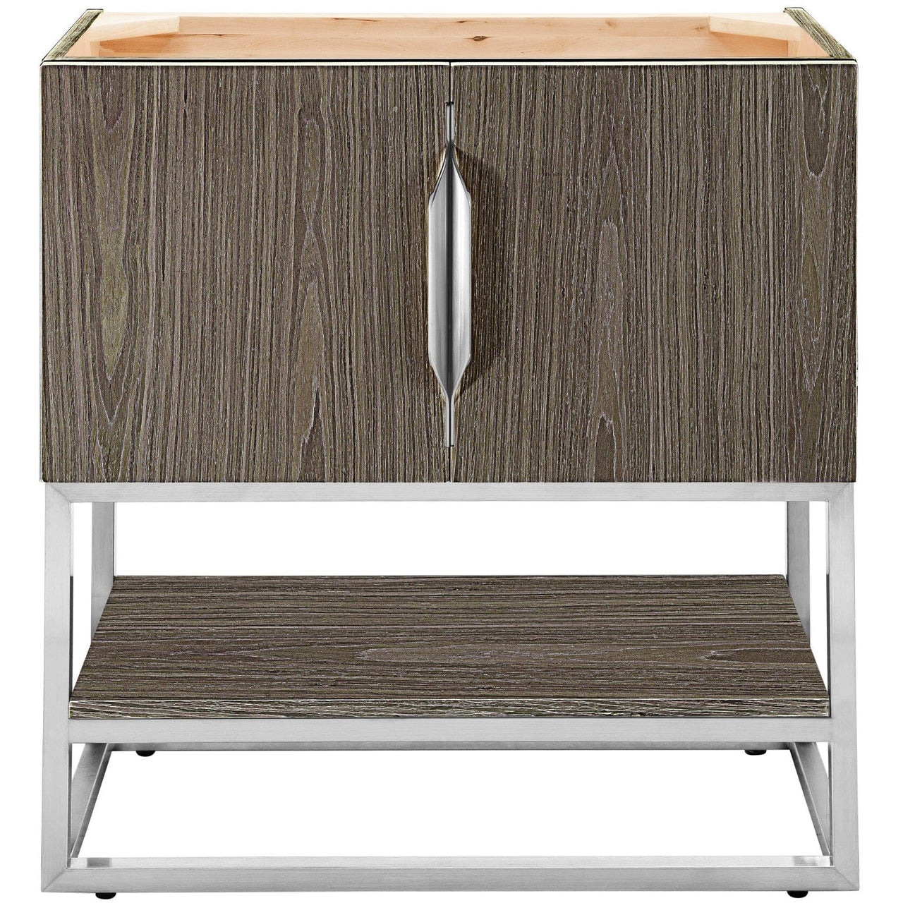 James Martin Columbia 31.5" Single Vanity Vanity James Martin Ash Gray - Brushed Nickel Cabinet Only 