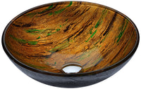Thumbnail for ANZZI Nile Series LS-AZ206 Vessel Sink - Glass Bathroom Sink ANZZI 