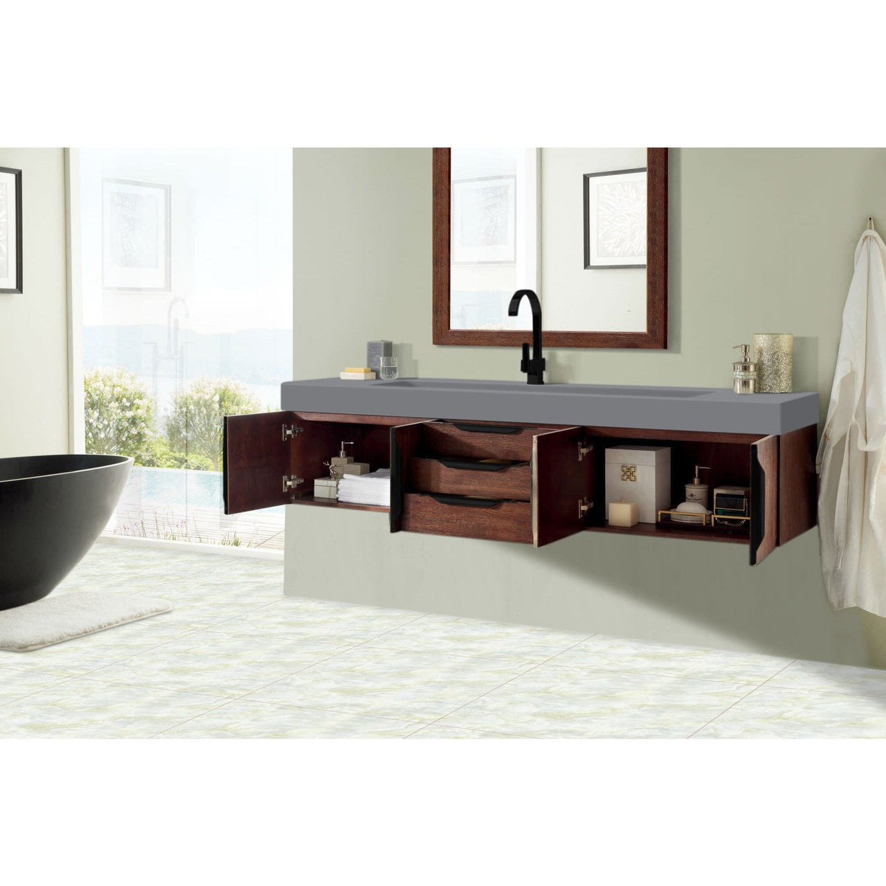 James Martin Mercer Island 72" Single Vanity Vanity James Martin 