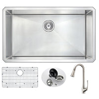 Thumbnail for ANZZI VANGUARD Series KAZ3219-042 Kitchen Sink Kitchen Sink ANZZI 