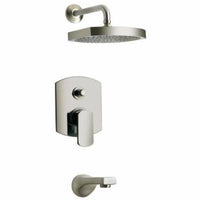 Thumbnail for Latoscana Novello Pressure Balance Valve Tub And Shower In Brushed Nickel bathtub and showerhead faucet systems Latoscana 