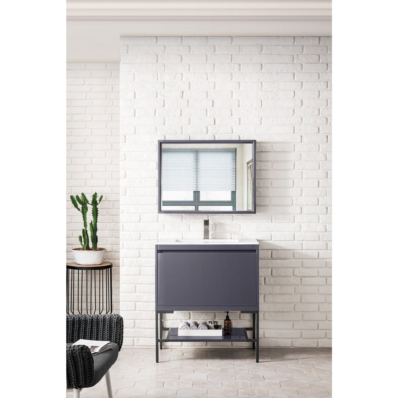 James Martin Milan 31.5" Single Vanity with Base Vanity James Martin 