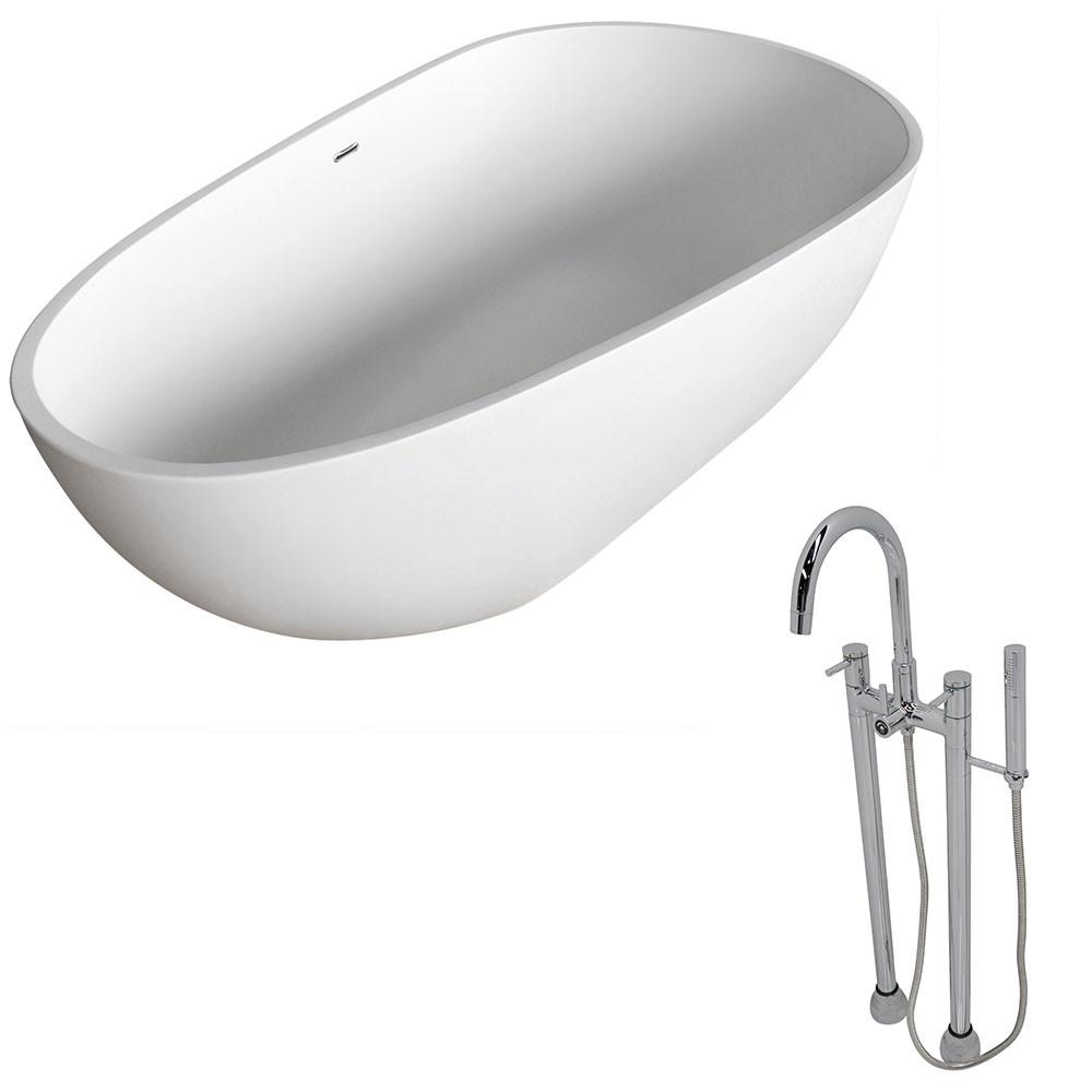 ANZZI Fiume FT502-0027 FreeStanding Bathtub FreeStanding Bathtub ANZZI 