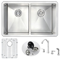 Thumbnail for ANZZI VANGUARD Series K32192A-032 Kitchen Sink Kitchen Sink ANZZI 