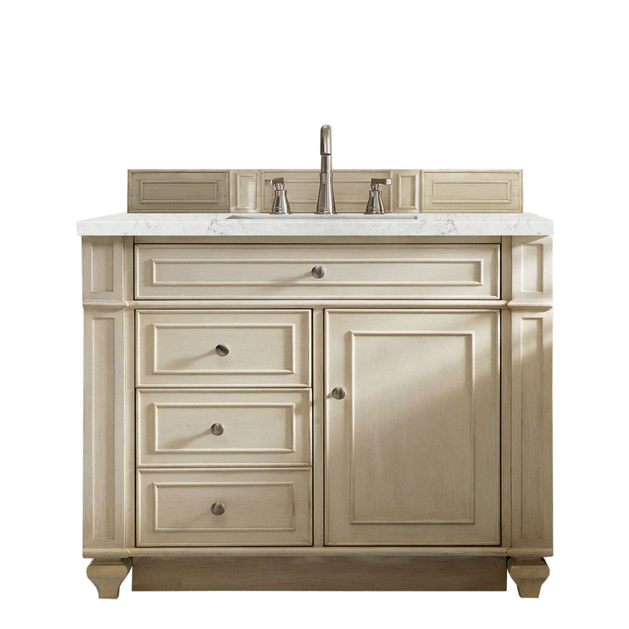 James Martin Bristol 36" Single Vanity Vanity James Martin Vintage Vanilla w/ 3 CM Eternal Jasmine Pearl Quartz Top 