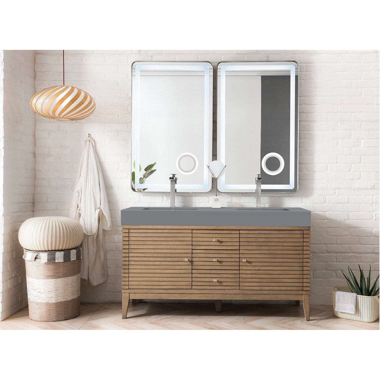 James Martin Linear 59" Double Vanity Vanity James Martin 