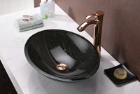 Thumbnail for ANZZI Marbela Series LS-AZ177 Vessel Sink - Glass Bathroom Sink ANZZI 