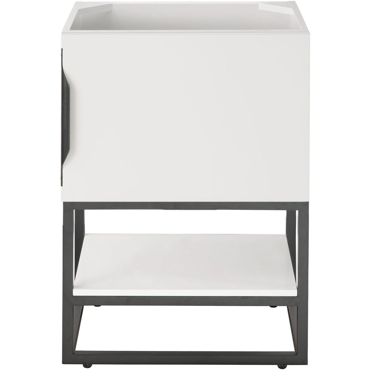 James Martin Columbia 24" Single Vanity Vanity James Martin Glossy White - Matte Black Cabinet Only 