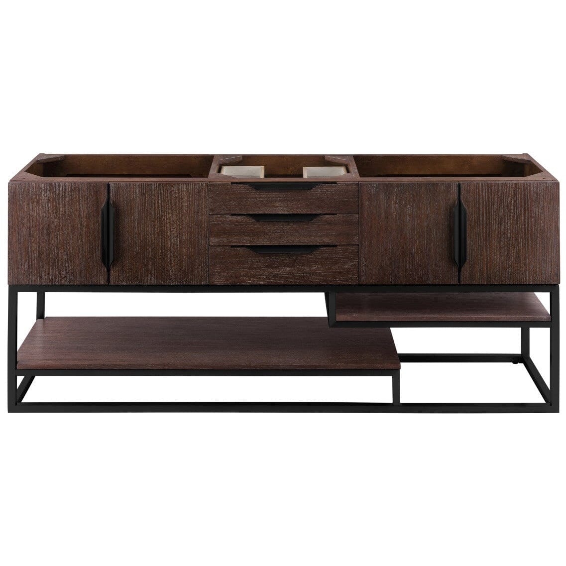 James Martin Columbia 72" Double Vanity Vanity James Martin Coffee Oak Cabinet Only 