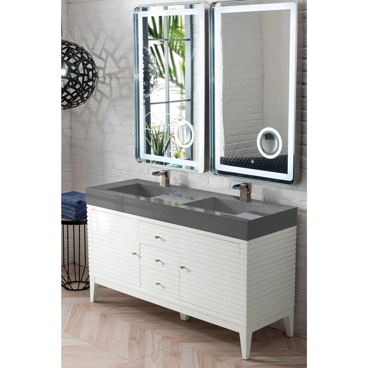 James Martin Linear 59" Double Vanity Vanity James Martin 