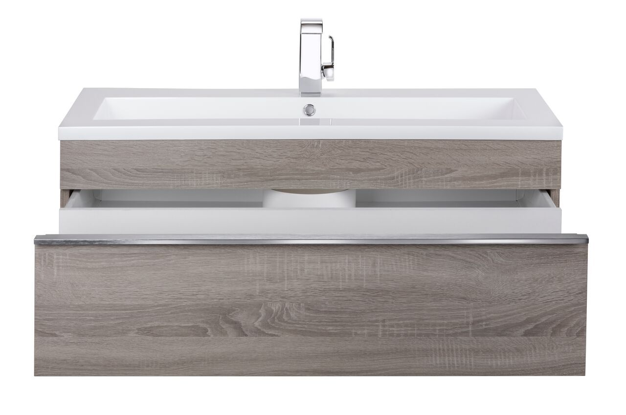 Trough Collection 42" Wall Mount Modern Bathroom Vanity - Dorato By Cutler Cutler Kitchen & Bath Vanity 