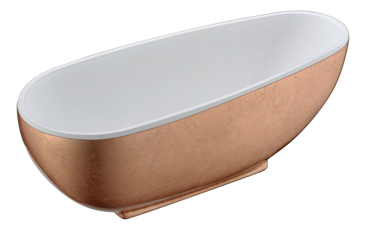 ANZZI Bishop Series 5.53 ft. Freestanding Bathtub in Rose Gold FreeStanding Bathtub ANZZI 