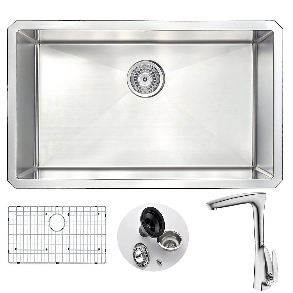 ANZZI VANGUARD Series KAZ3018-034B Kitchen Sink Kitchen Sink ANZZI 