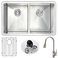 Thumbnail for ANZZI VANGUARD Series K32192A-130 Kitchen Sink Kitchen Sink ANZZI 