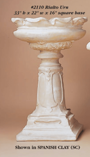 Rialto Urn Cast Stone Outdoor Garden Planter Planter Tuscan 