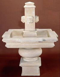 Thumbnail for Rimini Cast Stone Outdoor Garden Fountain With Spout Fountain Tuscan 