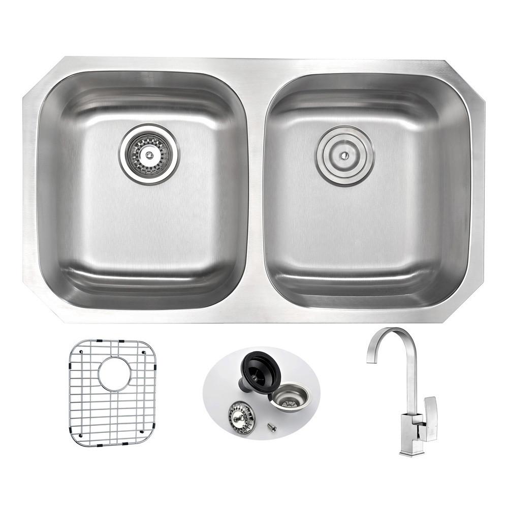 ANZZI MOORE Series KAZ3218-035B Kitchen Sink Kitchen Sink ANZZI 