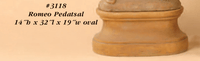 Thumbnail for Romeo Pedatsal Cast Stone Outdoor Garden Planter Planter Tuscan 
