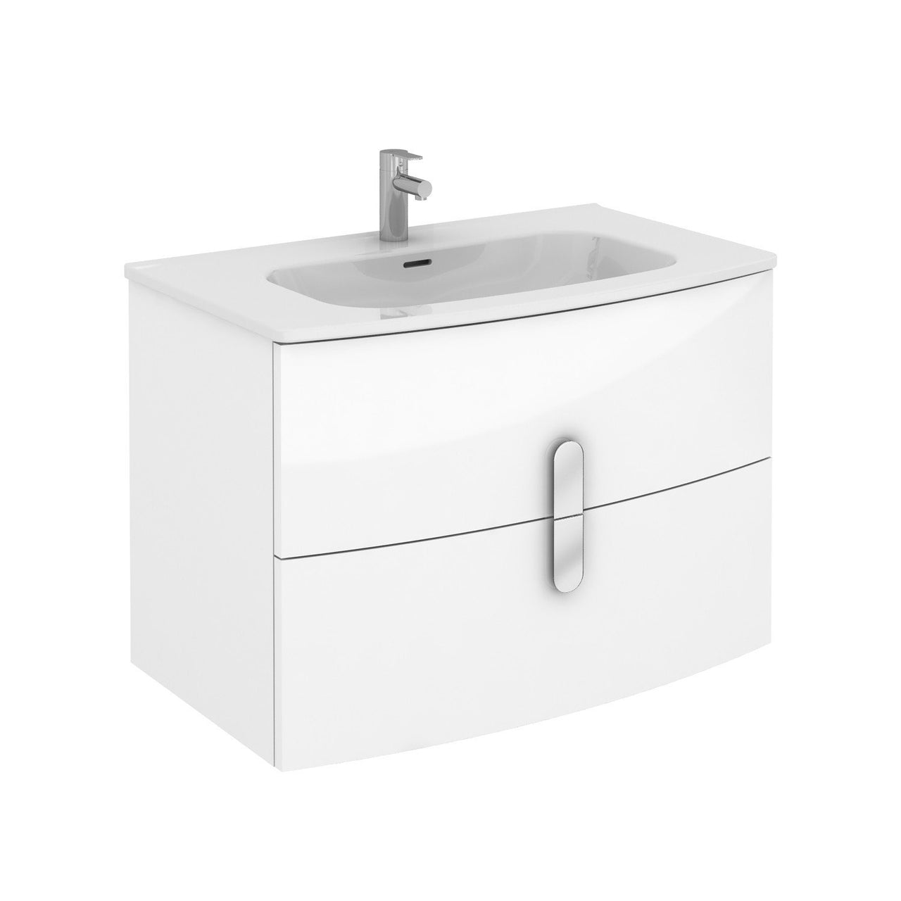 Eviva Cali 31" Wall Mount White Modern Vanity with White Integrated Porcelain Sink Vanity Eviva 