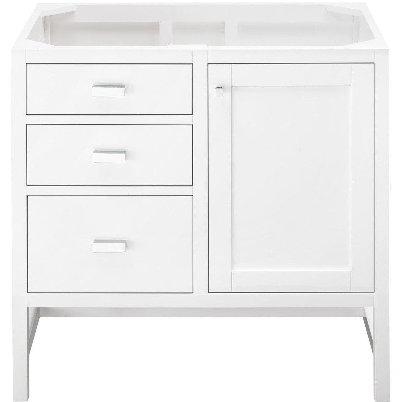 James Martin Addison 36" Single Vanity Vanity James Martin Glossy White Cabinet Only 