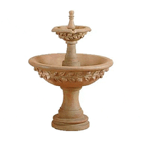 Thumbnail for Sorrento Lemon Two Tier Cast Stone Outdoor Fountain Fountain Tuscan 