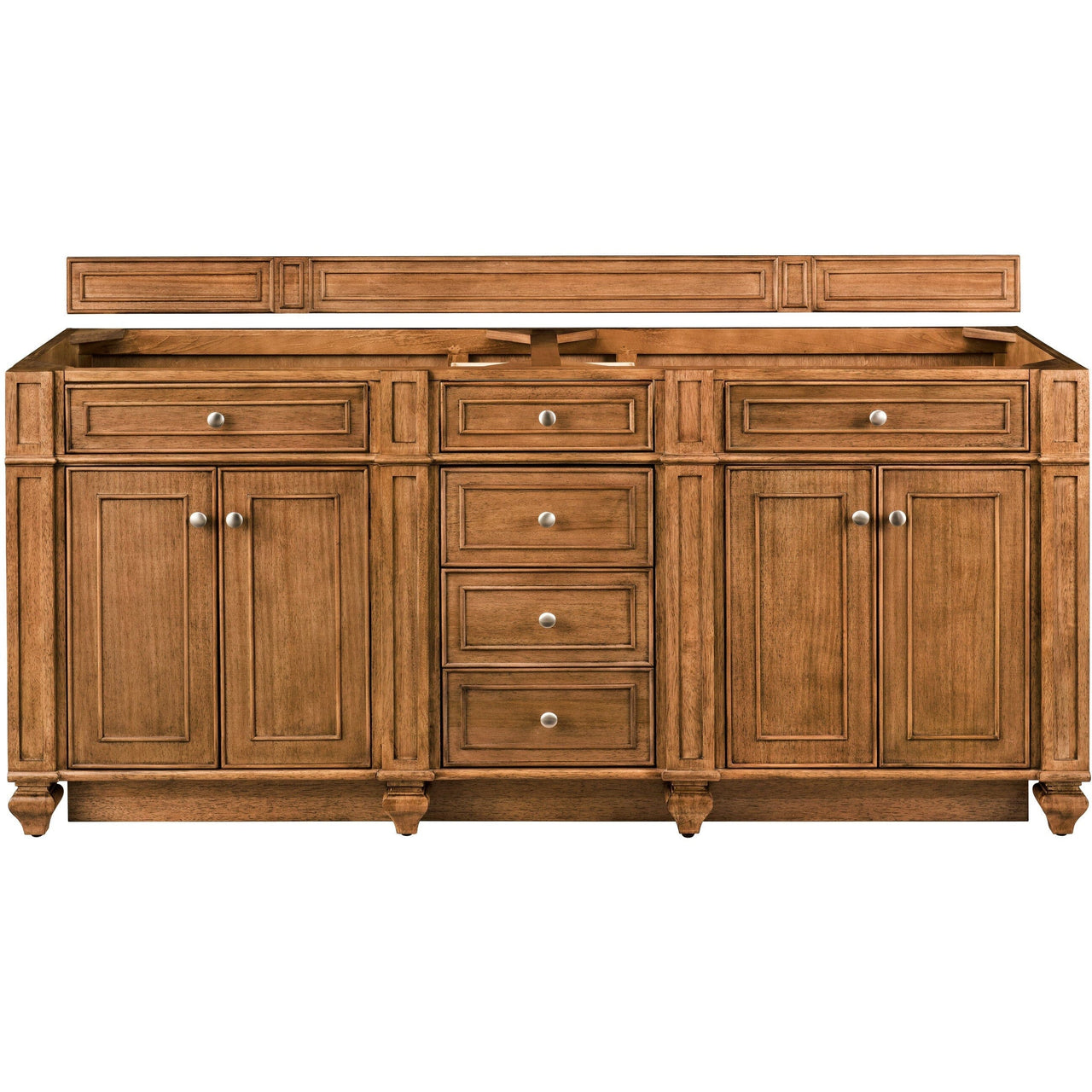 James Martin Bristol 72" Double Vanity Vanity James Martin Saddle Brown Cabinet Only 