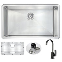 Thumbnail for ANZZI VANGUARD Series KAZ3219-035O Kitchen Sink Kitchen Sink ANZZI 