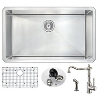 Thumbnail for ANZZI VANGUARD Series KAZ3219-108 Kitchen Sink Kitchen Sink ANZZI 