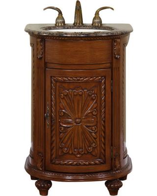 Silkroad 24" Traditional Single Sink Bathroom Vanity Vanity Silkroad Exclusive 