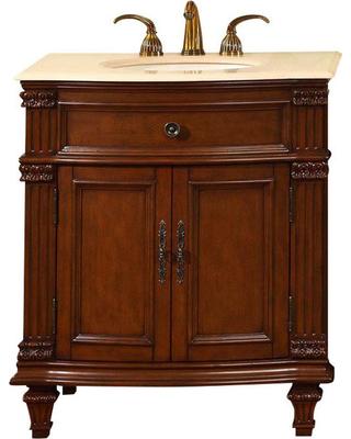 Silkroad 30.5" Traditional Single Sink Bathroom Vanity Vanity Silkroad Exclusive 