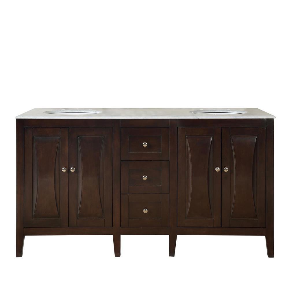 Silkroad 68" Modern Single Sink Bathroom Vanity Vanity Silkroad Exclusive 