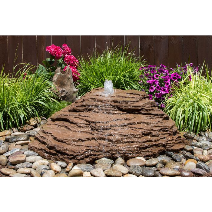 GFRC Bubbling Boulders LA3350K Slate River Falls Fountain Kit Fountain Blue Thumb 