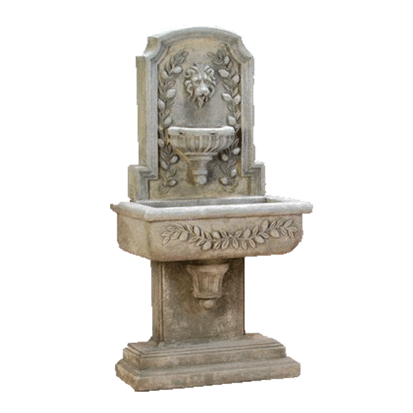 Sorrentine Wall Cast Stone Outdoor Fountain Fountain Tuscan 