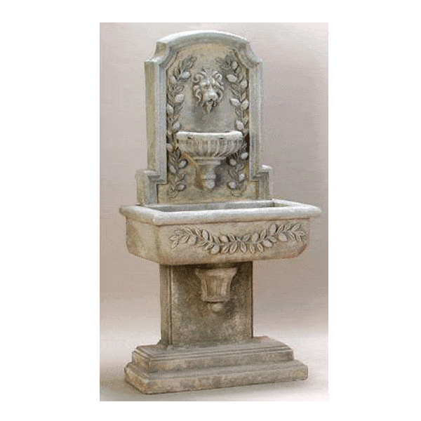 Sorrentine Wall Cast Stone Outdoor Fountain Fountain Tuscan 