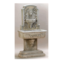 Thumbnail for Sorrentine Wall Cast Stone Outdoor Fountain Fountain Tuscan 